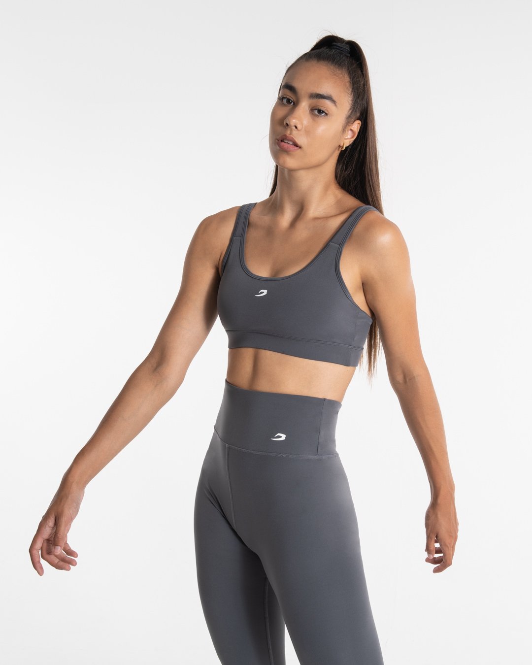 Velez Sports Bra - Charcoal | BOXRAW