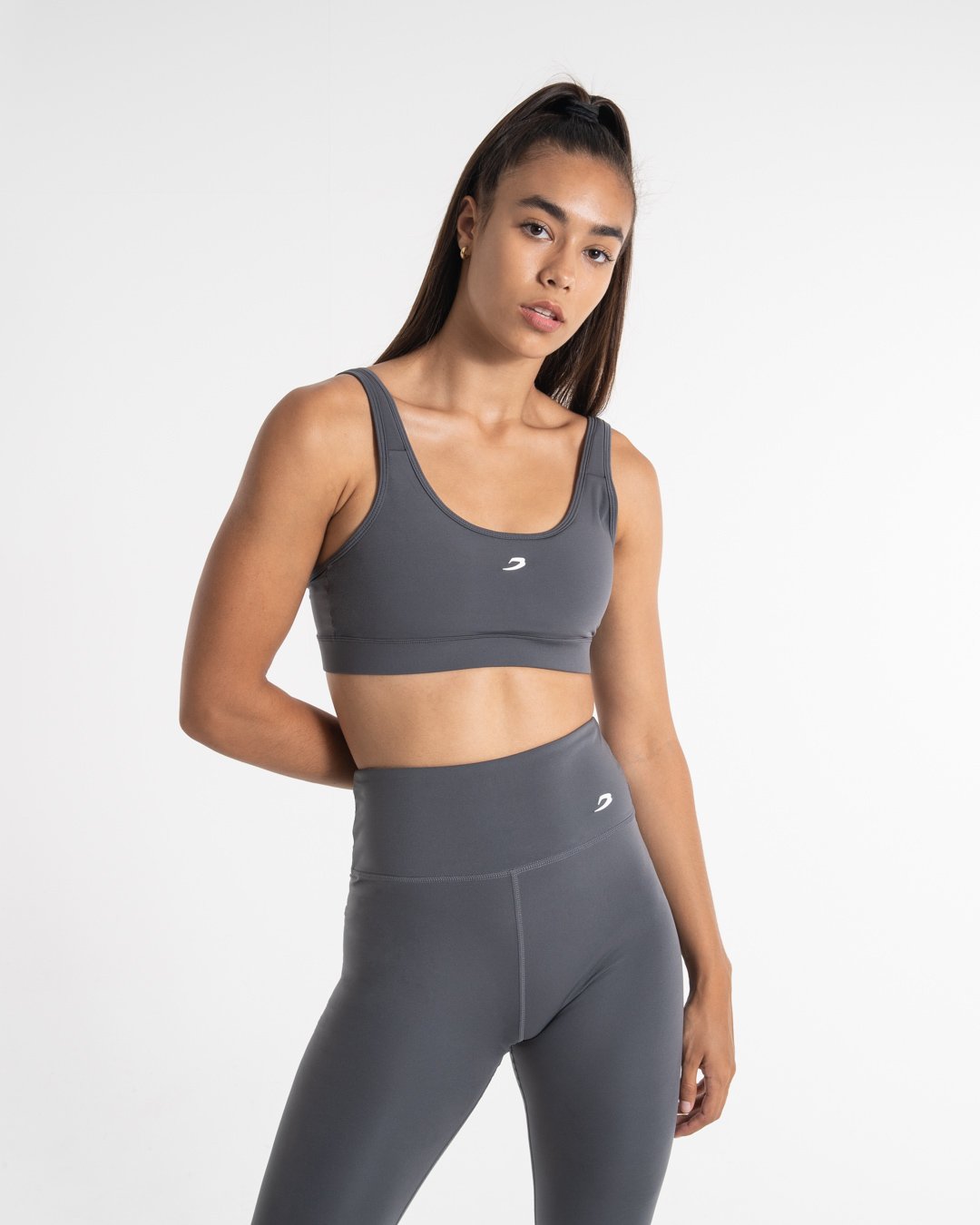 Velez Sports Bra - Charcoal | BOXRAW