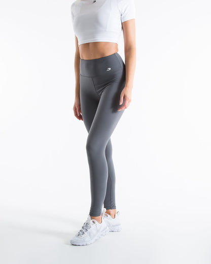Women's High Waist Leggings - Charcoal - BOXRAW