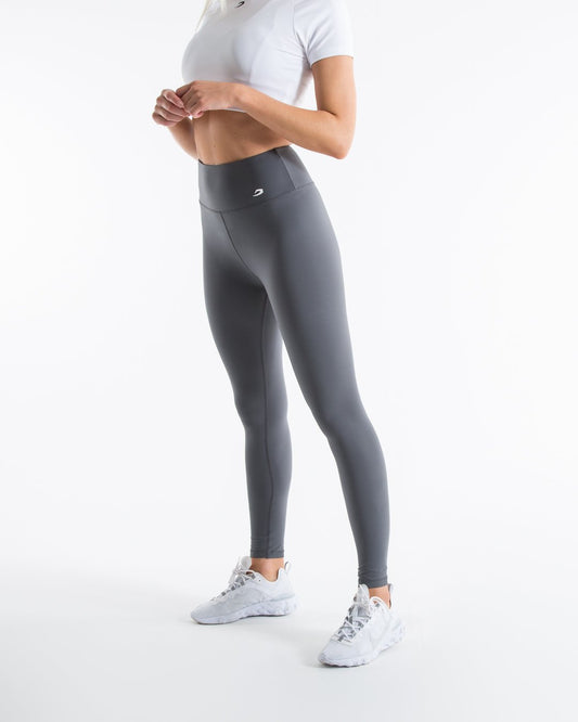 Women's High Waist Leggings - Charcoal - BOXRAW