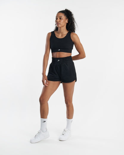 Kim Crop Top - Black | BOXRAW