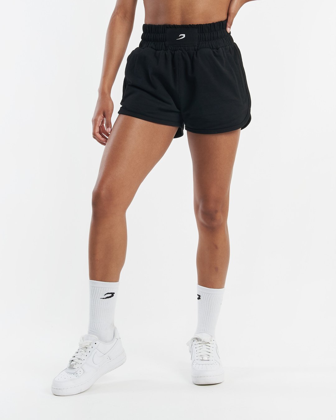 Kim Boxing Style Cotton Shorts - Black | BOXRAW