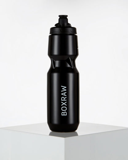 BOXRAW 1L Water Bottle - Black | Boxing Water Bottle | BOXRAW