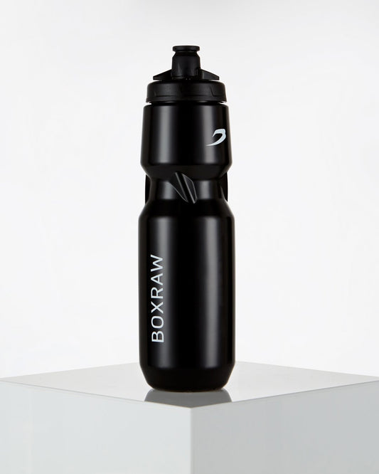 BOXRAW 1L Water Bottle - Black | Boxing Water Bottle | BOXRAW