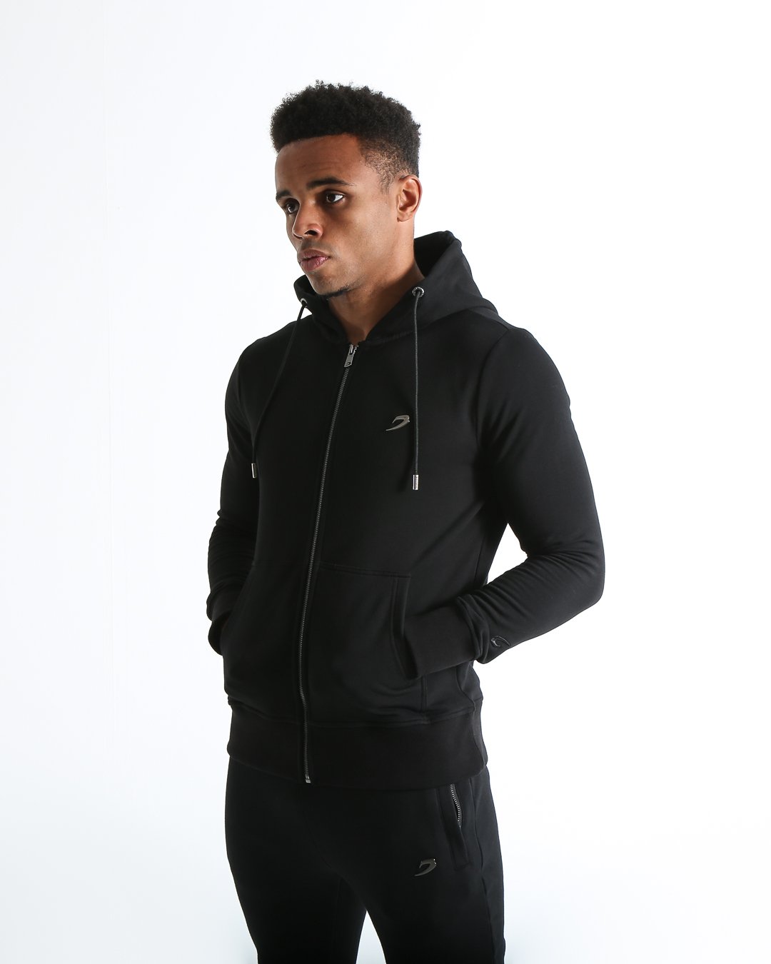 Marciano Zip Hoodie - Black